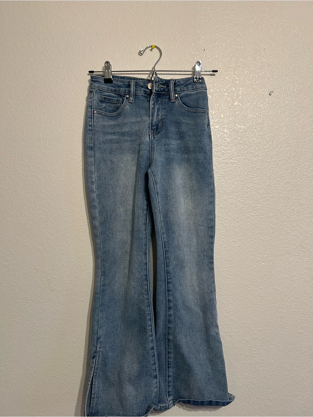 Girls  Blue Flare Jeans - Classic High-Rise Denim 10